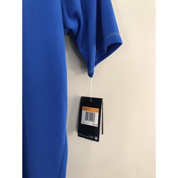 Nike men FITTED Dri-Fit Royal Blue Short Sleeve Sport T Shirt Sz S Running - Picture 6 of 10